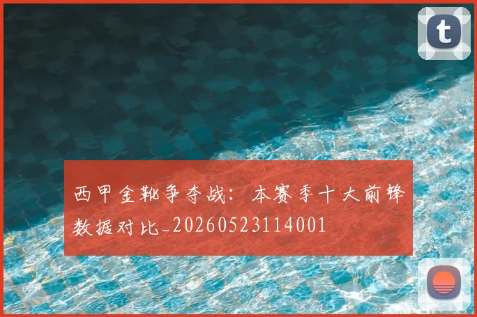 西甲金靴争夺战:本赛季十大前锋数据对比_20260523114001